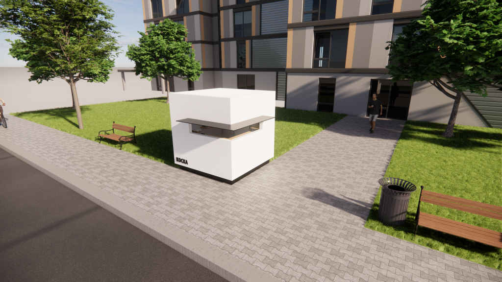 Modularni kiosk koncept Kocka